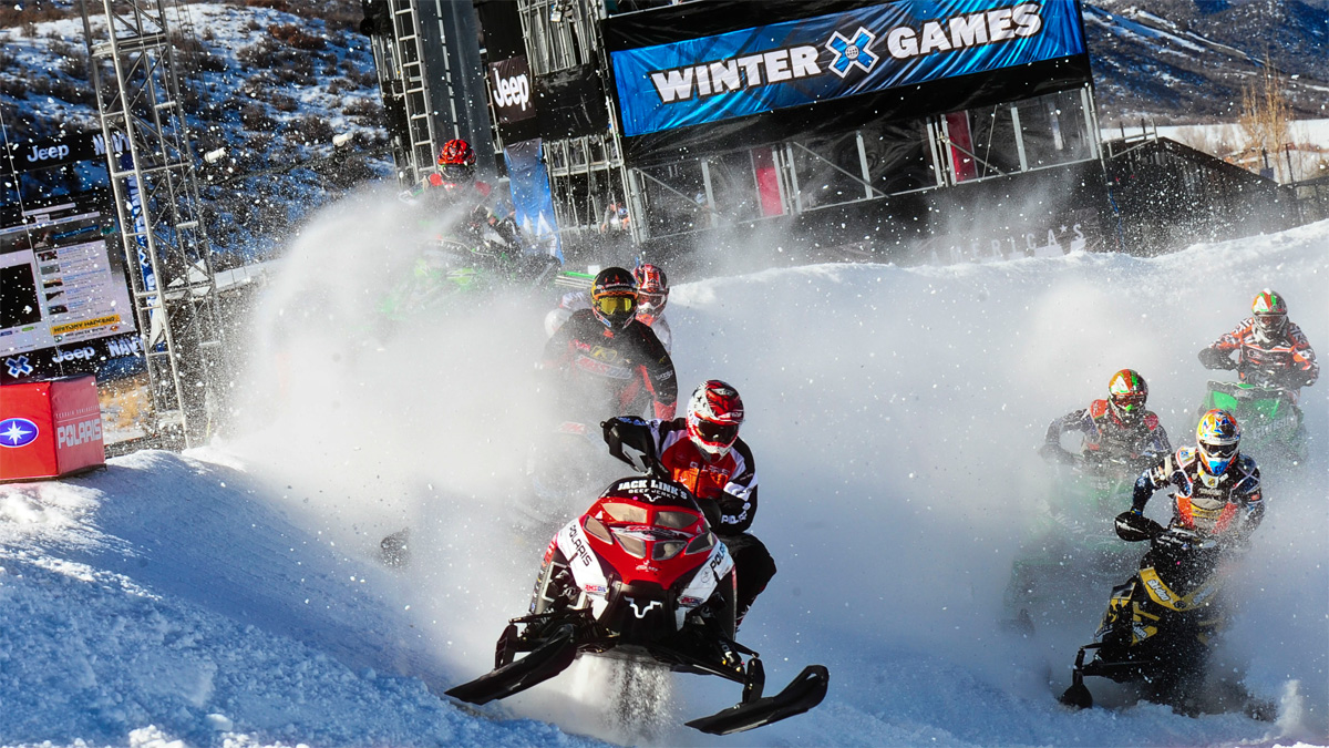 Snowmobile Racing in Aspen, CO at X Games